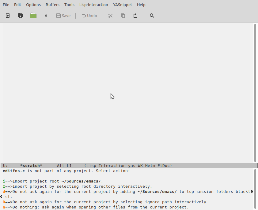 select project root